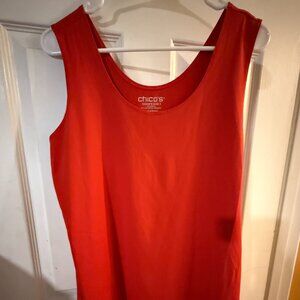 Chico’s Red Sleeveless Tank Top – Size 3 (XL/16)